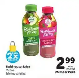 Safeway Bolthouse Juice offer