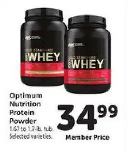 Safeway Optimum Nutrition Protein Powder offer