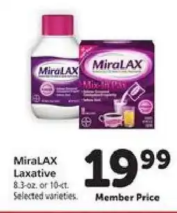 Safeway Miralax Laxative offer