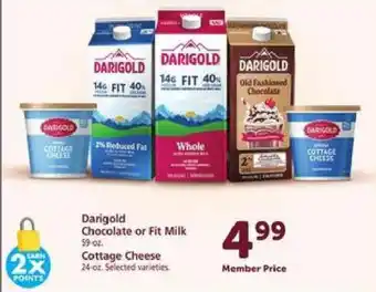 Safeway Darigold Chocolate or Fit Milk, Cottage Cheese offer