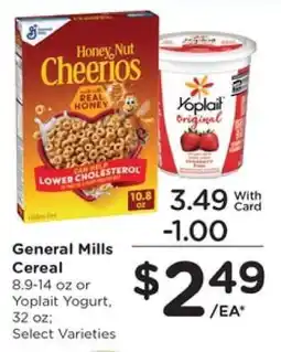 Pick'n Save General Mills Cereal or Yoplait Yogurt offer