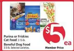 Safeway Purina or Friskies Cat Food, Beneful Dog Food offer