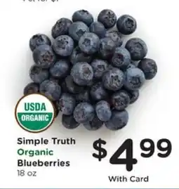 Pick'n Save Simple Truth Organic Blueberries offer
