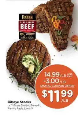 Pick'n Save Ribeye Steaks offer