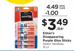 Pick'n Save Elmer’s Disappearing Purple Glue Sticks offer