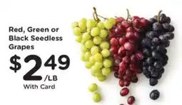Pick'n Save Red, Green or Black Seedless Grapes offer