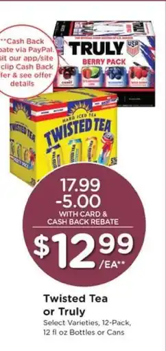 Pick'n Save Twisted Tea or Truly offer