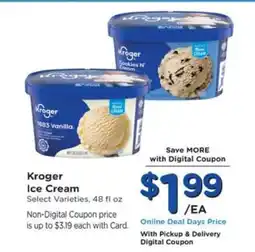 Pick'n Save Kroger Ice Cream offer
