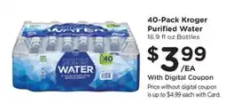 Pick'n Save 40-Pack Kroger Purified Water offer