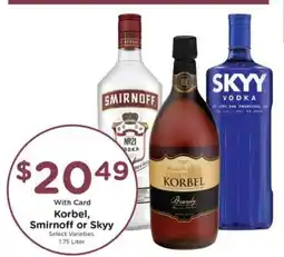 Pick'n Save Korbel, Smirnoff or Skyy offer