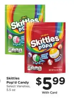 Pick'n Save Skittles Pop'd Candy offer