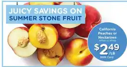 Pick'n Save California Peaches or Nectarines offer