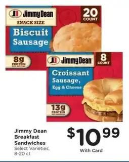 Kroger Jimmy Dean Breakfast Sandwiches offer