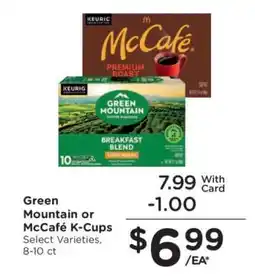 Kroger Green Mountain or McCafé K-Cups offer