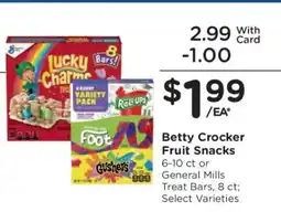 Kroger Betty Crocker Fruit Snacks offer