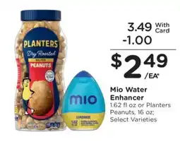 Kroger Mio Water Enhancer or Planters Peanuts offer