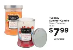 Kroger Tuscany Summer Candle offer