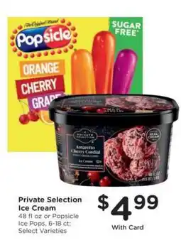Kroger Private Selection Ice Cream offer