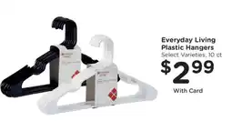 Kroger Everyday Living Plastic Hangers offer