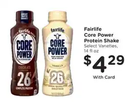 Kroger Fairlife Core Power Protein Shake offer