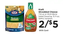 Kroger Kraft Shredded Cheese or Wish-Bone Salad Dressing offer