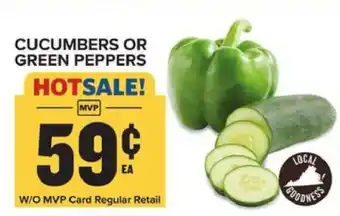 Food Lion Cucumbers or Green Peppers offer