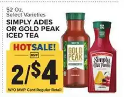 Food Lion Simply Ades or Gold Peak Iced Tea offer