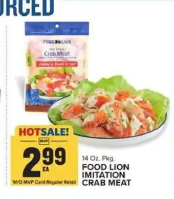 Food Lion FOOD LION IMITATION CRAB MEAT offer
