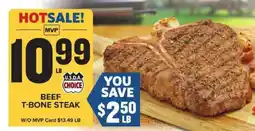 Food Lion Beef T-Bone Steak offer