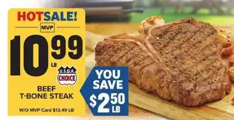 Food Lion Beef T-Bone Steak offer