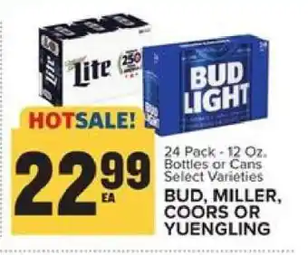 Food Lion Bud, Miller, Coors or Yuengling offer