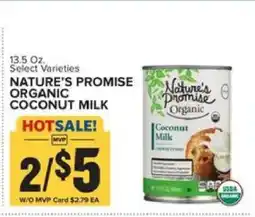 Food Lion NATURE'S PROMISE ORGANIC COCONUT MILK offer