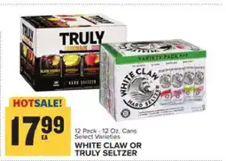 Food Lion WHITE CLAW OR TRULY SELTZER offer