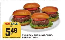 Food Lion 73% Lean Fresh Ground Beef Patties offer