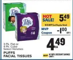 Food Lion Puffs Facial Tissues offer