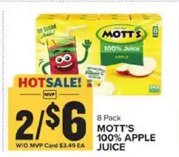 Food Lion Mott's 100% Apple Juice offer