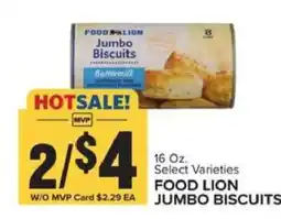 Food Lion FOOD LION JUMBO BISCUITS offer
