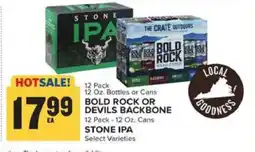 Food Lion BOLD ROCK OR DEVILS BACKBONE / STONE IPA offer