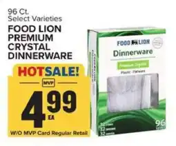 Food Lion Food Lion Premium Crystal Dinnerware offer