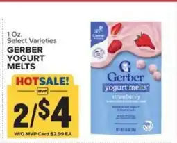 Food Lion Gerber Yogurt Melts offer