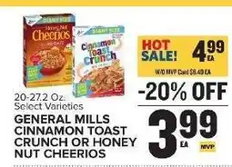 Food Lion General Mills Cinnamon Toast Crunch or Honey Nut Cheerios offer