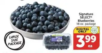 Albertsons Signature Select Blueberries offer