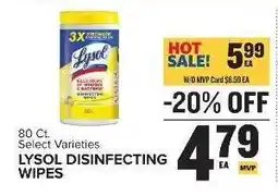 Food Lion Lysol Disinfecting Wipes offer