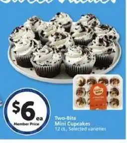 Albertsons Two-Bite Mini Cupcakes offer