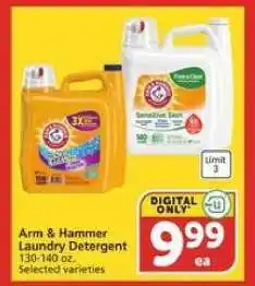 Albertsons Arm & Hammer Laundry Detergent offer