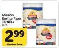 Albertsons Mission Burrito Flour Tortillas offer
