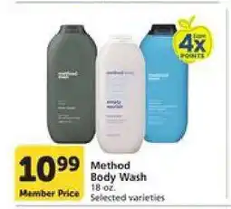 Albertsons Method Body Wash offer