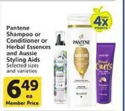 Albertsons Pantene Shampoo or Conditioner or Herbal Essences and Aussie Styling Aids offer