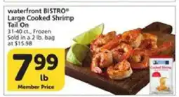 Albertsons waterfront BISTRO Large Cooked Shrimp Tail On offer