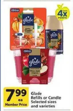 Albertsons Glade Refills or Candle offer